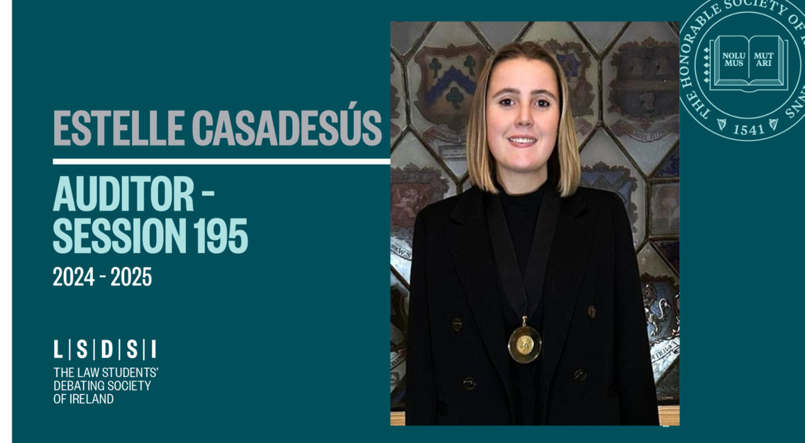 Estelle Casadesús elected Auditor of the Law Students’ Debating Society of Ireland 2024–2025