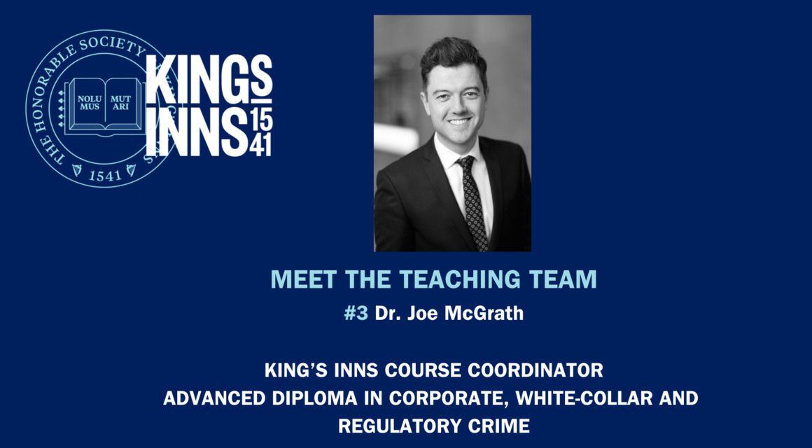 Meet the Teaching Team: Dr Joe McGrath