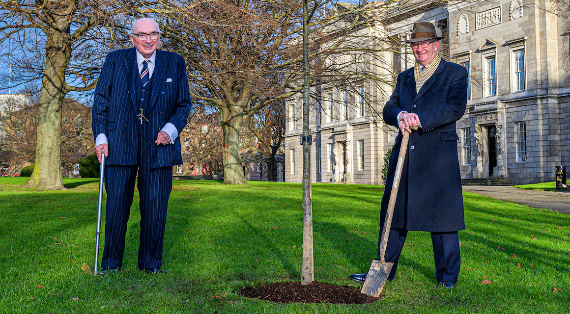 Class of 1969: Planting of some Sweet Chestnut Trees in the King’s Inns Park