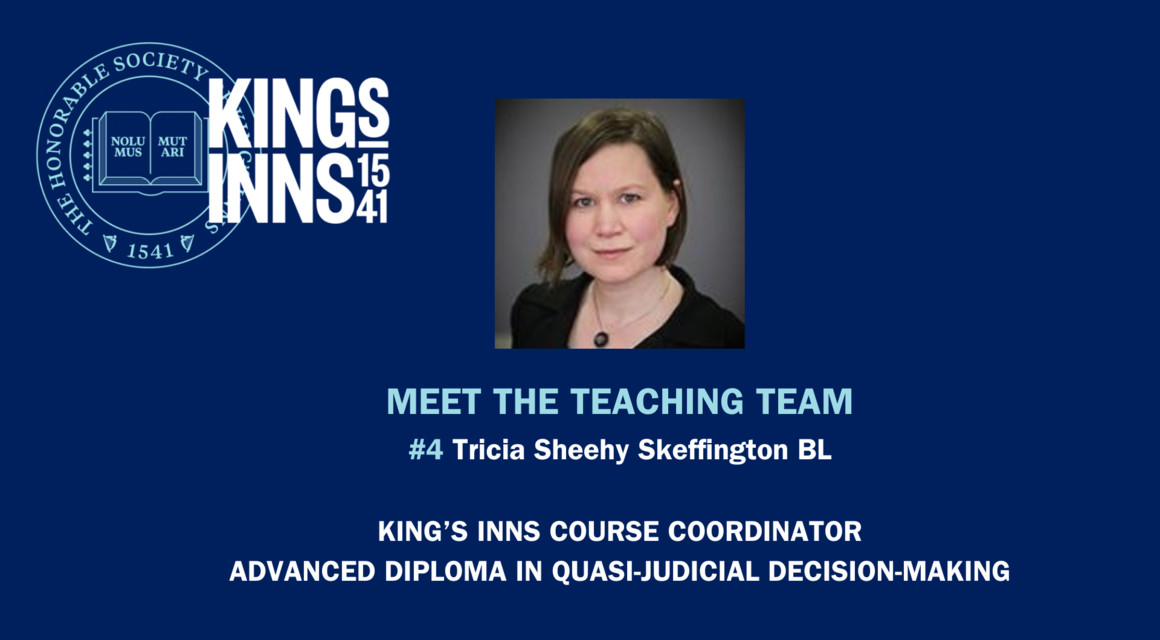 Meet the Teaching Team: Tricia Sheehy Skeffington BL