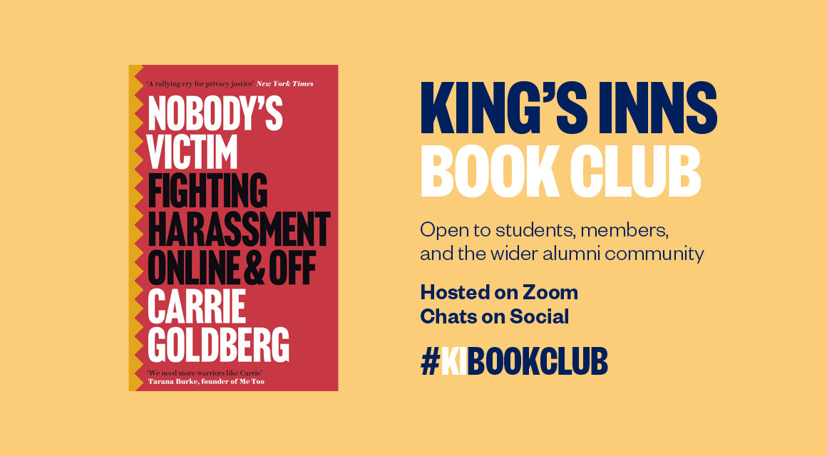 Nobody’s Victim by Carrie Goldberg selected as the next Book Club Reading