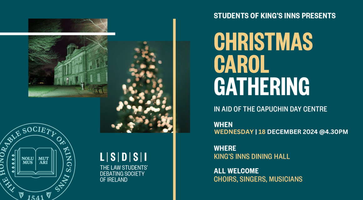 King’s Inns Christmas Carol Gathering in aid of the Capuchin Day Centre