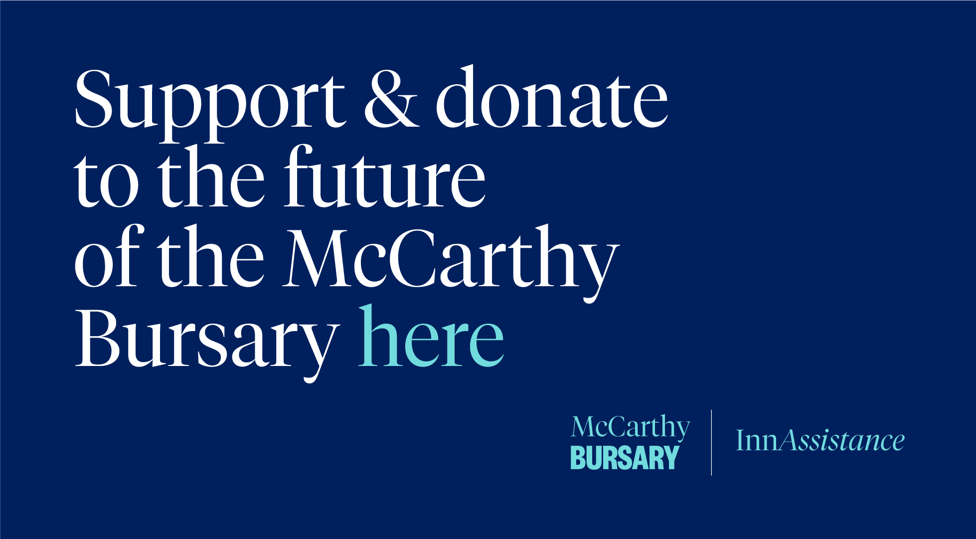 McCarthy Bursary donate
